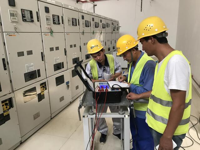 handovertestofhighvoltagedistributioncabinet